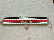 Load image into Gallery viewer, Drop Shipping Infinity Love Palestine Country Bracelet & Bangles Leather Heart Charm Braided Bracelet Jewelry Gift For Women Men