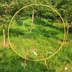 Circle Wedding Arch Background Wrought Iron Shelf Decorative Props DIY Round Party Background Shelf Flower with Frame