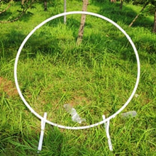 Load image into Gallery viewer, Circle Wedding Arch Background Wrought Iron Shelf Decorative Props DIY Round Party Background Shelf Flower with Frame