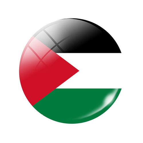 The State of Palestine Flag  Fridge Magnet Souvenir Whiteboard Refrigerator Magnets Glass Dome  Magnetic Sticker Teacher's Gift