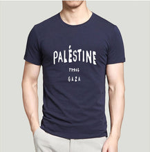 Load image into Gallery viewer, MENS FREE PALESTINE GAZA PARIS T SHIRT FASHION TUMBLR DOPE 100% cotton high quality