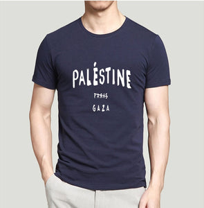 MENS FREE PALESTINE GAZA PARIS T SHIRT FASHION TUMBLR DOPE 100% cotton high quality