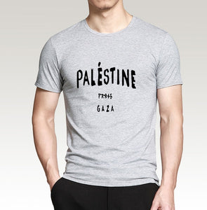 MENS FREE PALESTINE GAZA PARIS T SHIRT FASHION TUMBLR DOPE 100% cotton high quality