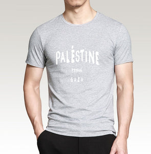 MENS FREE PALESTINE GAZA PARIS T SHIRT FASHION TUMBLR DOPE 100% cotton high quality