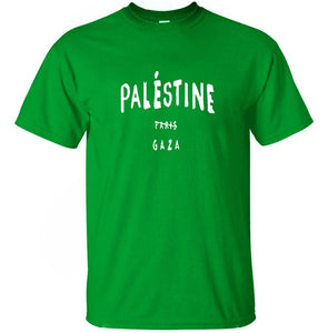 MENS FREE PALESTINE GAZA PARIS T SHIRT FASHION TUMBLR DOPE 100% cotton high quality