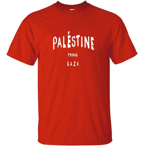 MENS FREE PALESTINE GAZA PARIS T SHIRT FASHION TUMBLR DOPE 100% cotton high quality